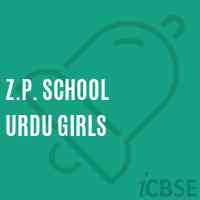 Z.P. School Urdu Girls Logo