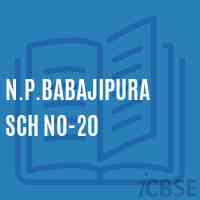 N.P.Babajipura Sch No-20 Middle School Logo