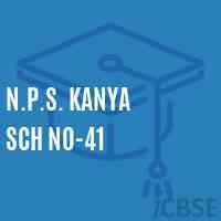 N.P.S. Kanya Sch No-41 Middle School Logo