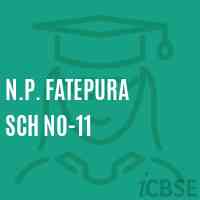N.P. Fatepura Sch No-11 Middle School Logo