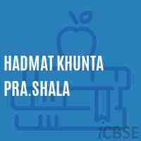 Hadmat Khunta Pra.Shala Middle School Logo
