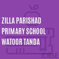 Zilla Parishad Primary School Watoor Tanda Logo