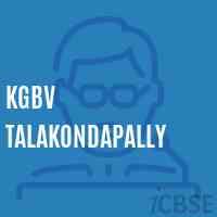 Kgbv Talakondapally Secondary School Logo