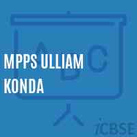 Mpps Ulliam Konda Primary School Logo