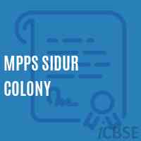 Mpps Sidur Colony Primary School Logo