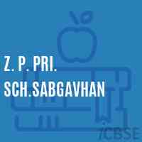 Z. P. Pri. Sch.Sabgavhan Middle School Logo