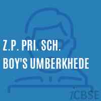 Z.P. Pri. Sch. Boy'S Umberkhede Primary School Logo