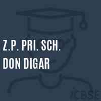 Z.P. Pri. Sch. Don Digar Primary School Logo
