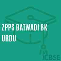Zpps Batwadi Bk Urdu School Logo