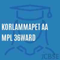 Korlammapet Aa Mpl 36Ward Primary School Logo