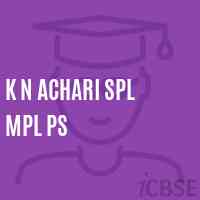 K N Achari Spl Mpl Ps Primary School Logo