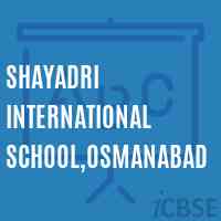 shayadri international School,osmanabad Logo