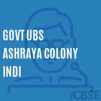 Govt Ubs Ashraya Colony Indi Primary School Logo