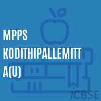 Mpps Kodithipallemitta(U) Primary School Logo