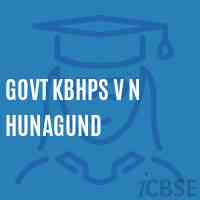 Govt Kbhps V N Hunagund Middle School Logo