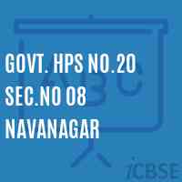 Govt. Hps No.20 Sec.No 08 Navanagar Middle School Logo