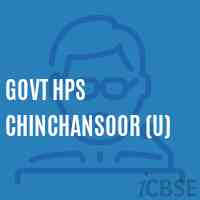 Govt Hps Chinchansoor (U) Middle School Logo