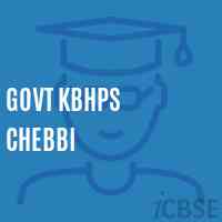 Govt Kbhps Chebbi Middle School Logo