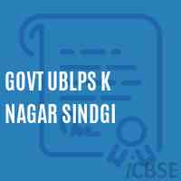 Govt Ublps K Nagar Sindgi Primary School Logo