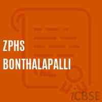 Zphs Bonthalapalli Secondary School Logo