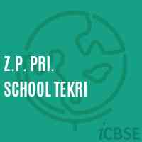 Z.P. Pri. School Tekri Logo