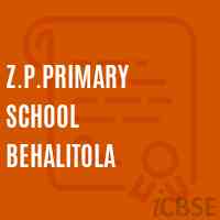 Z.P.Primary School Behalitola Logo