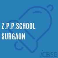 Z.P.P.School Surgaon Logo