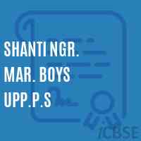 Shanti Ngr. Mar. Boys Upp.P.S Middle School Logo