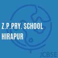 Z.P.Pry. School Hirapur Logo