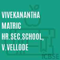 Vivekanantha Matric Hr.Sec.School, V.Vellode Logo