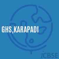 Ghs,Karapadi Secondary School Logo