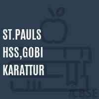 St.Pauls Hss,Gobi Karattur High School Logo