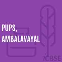 Pups, Ambalavayal Primary School Logo