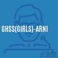 Ghss(Girls)-Arni High School Logo