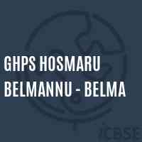 Ghps Hosmaru Belmannu - Belma Middle School Logo