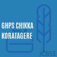 Ghps Chikka Koratagere Middle School Logo