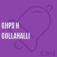 Ghps H Gollahalli Middle School Logo