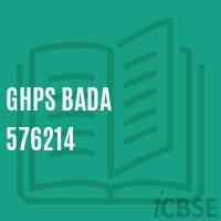 Ghps Bada 576214 Middle School Logo