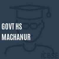 Govt Hs Machanur Secondary School Logo