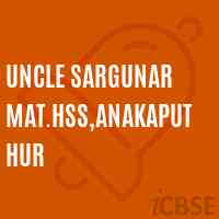 Uncle Sargunar Mat.Hss,Anakaputhur Secondary School Logo