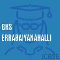Ghs Errabaiyanahalli Secondary School Logo