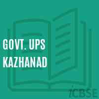 Govt. Ups Kazhanad Middle School Logo