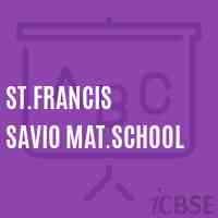 St.Francis Savio Mat.School Logo