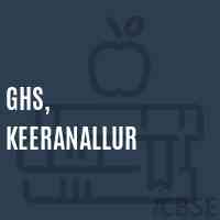 GHS, Keeranallur Secondary School Logo