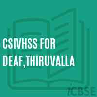 Csivhss For Deaf,Thiruvalla Senior Secondary School Logo
