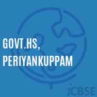 Govt.Hs, Periyankuppam Secondary School Logo