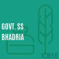 Govt. Ss Bhadria High School Logo