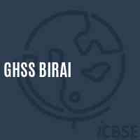 Ghss Birai High School Logo