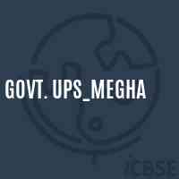 Govt. Ups_Megha Middle School Logo