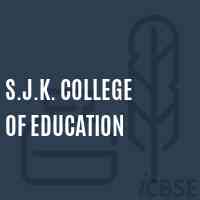 S.J.K. College of Education Logo